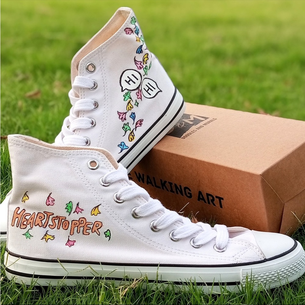 Handmade Heartstopper Shoes (brand new)